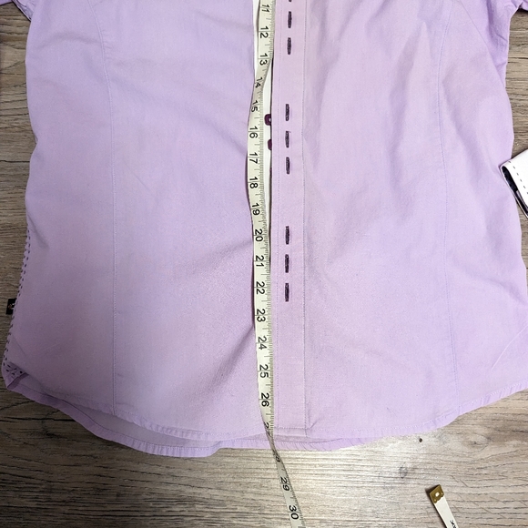 Nwot's men's tailored dress shirt, light lavender and purple cuffs, stunning, sm - Picture 2 of 8